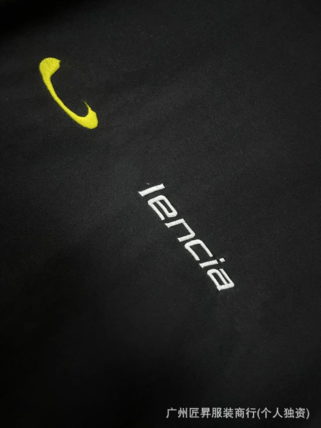 B Unisex Embroidered Drop-Shoulder T-Shirt Detail