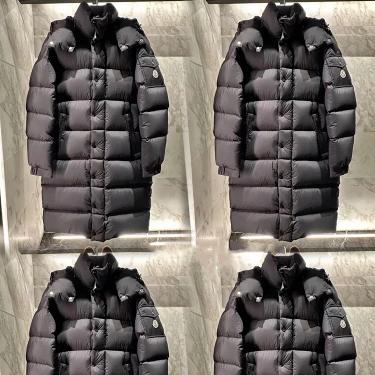 Mengjia Hanoverian Hooded Long Down Jacket