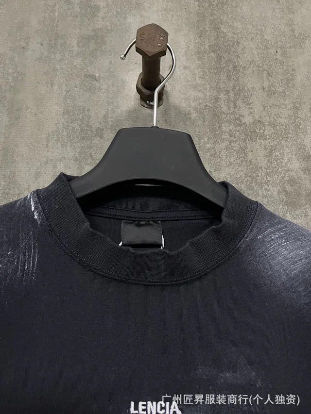 Paris Home Embroidered Graffiti Unisex Tee Detail