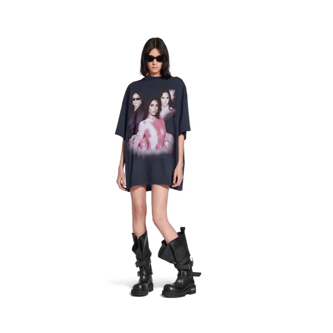 Balenciaga Kardashian Print Unisex Loose Tee