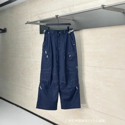 Du Balenciaga SS25 Embroidered Utility Pants