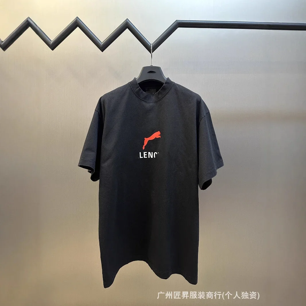 Authentic Balenciaga Paris Print Washed Tee