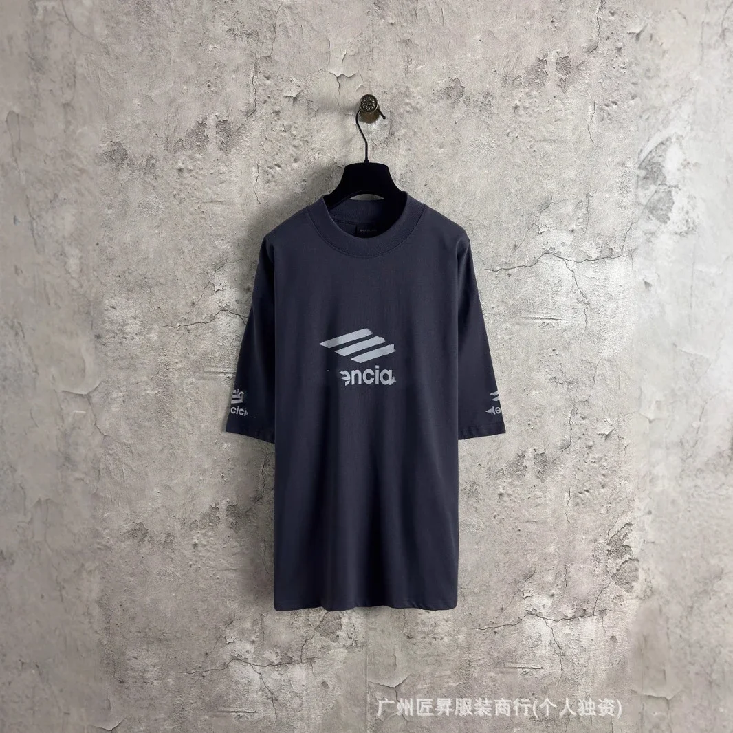 Balenciaga Unisex Oversized Reflective Tee 2025