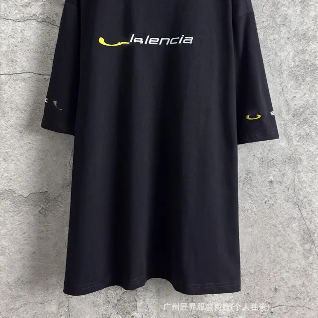 Balenciaga New Unisex Embroidered Oversized T-Shirt Detail