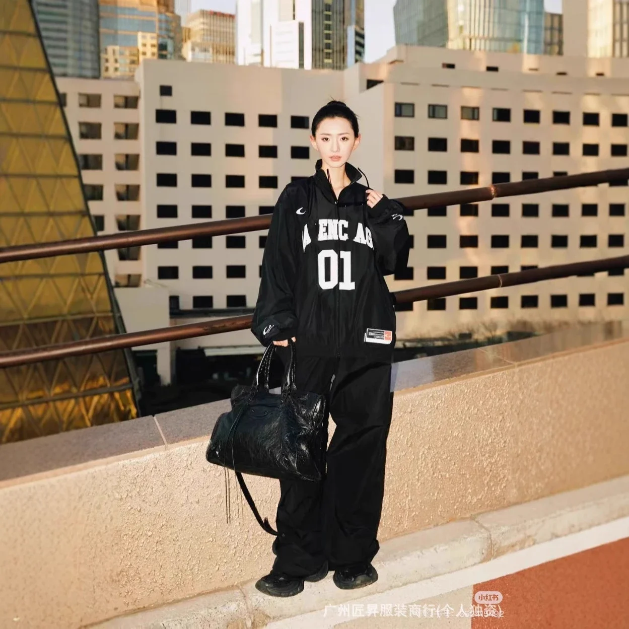 Paris 25SS Unisex Basketball Embroidered Jacket
