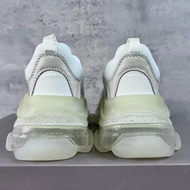 Balenciaga Tripel Cushioned Distressed Platform Sneakers Detail