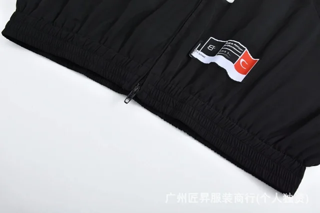Paris 25SS Unisex Basketball Embroidered Jacket Detail