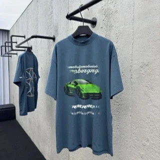 Balenciaga Lambo Print Crew Tee Unisex Detail