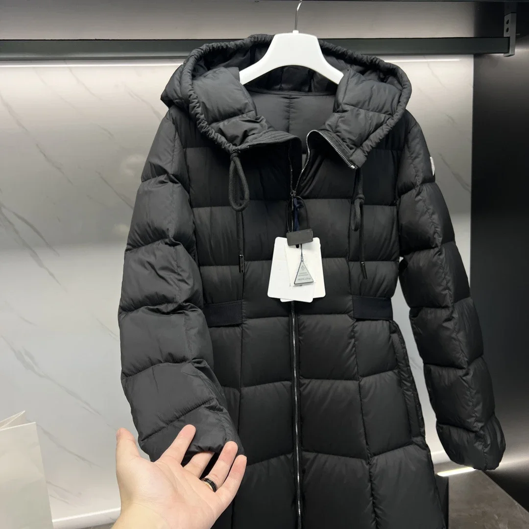 MMeng Fauco Women's Princess Long Hooded Goose Down Coat