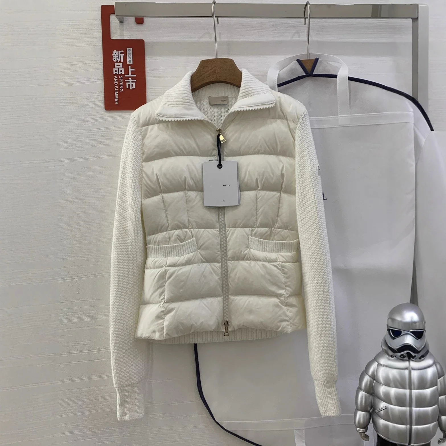Meng Jia Women's Quilted Down Jacket