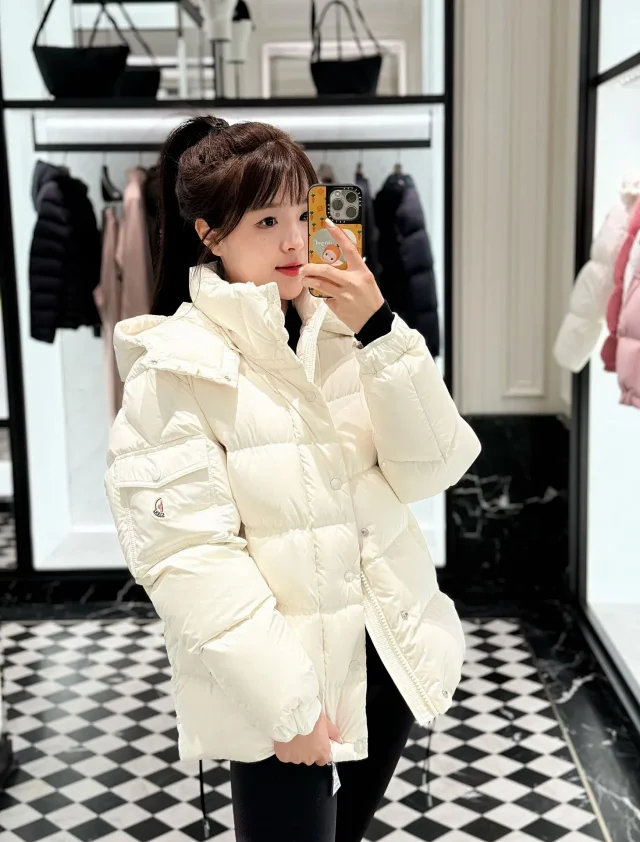 Moncler Maya Vezere Matte Down Jacket Detail