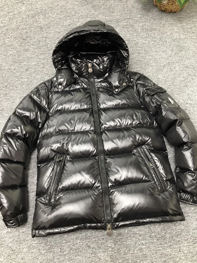 Moncler Maya Glossy Down Jacket Unisex Detail