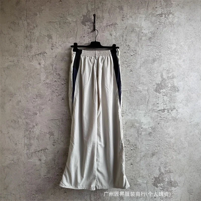Paris BLCG 25ss Patchwork Wide-Leg Pants
