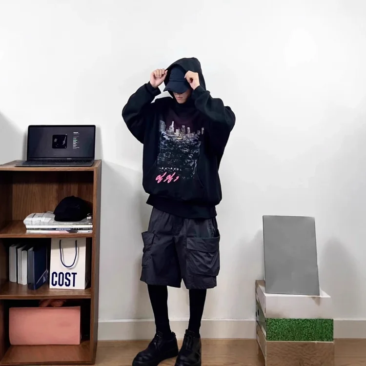 Paris B LA Night Distressed Sweatshirt