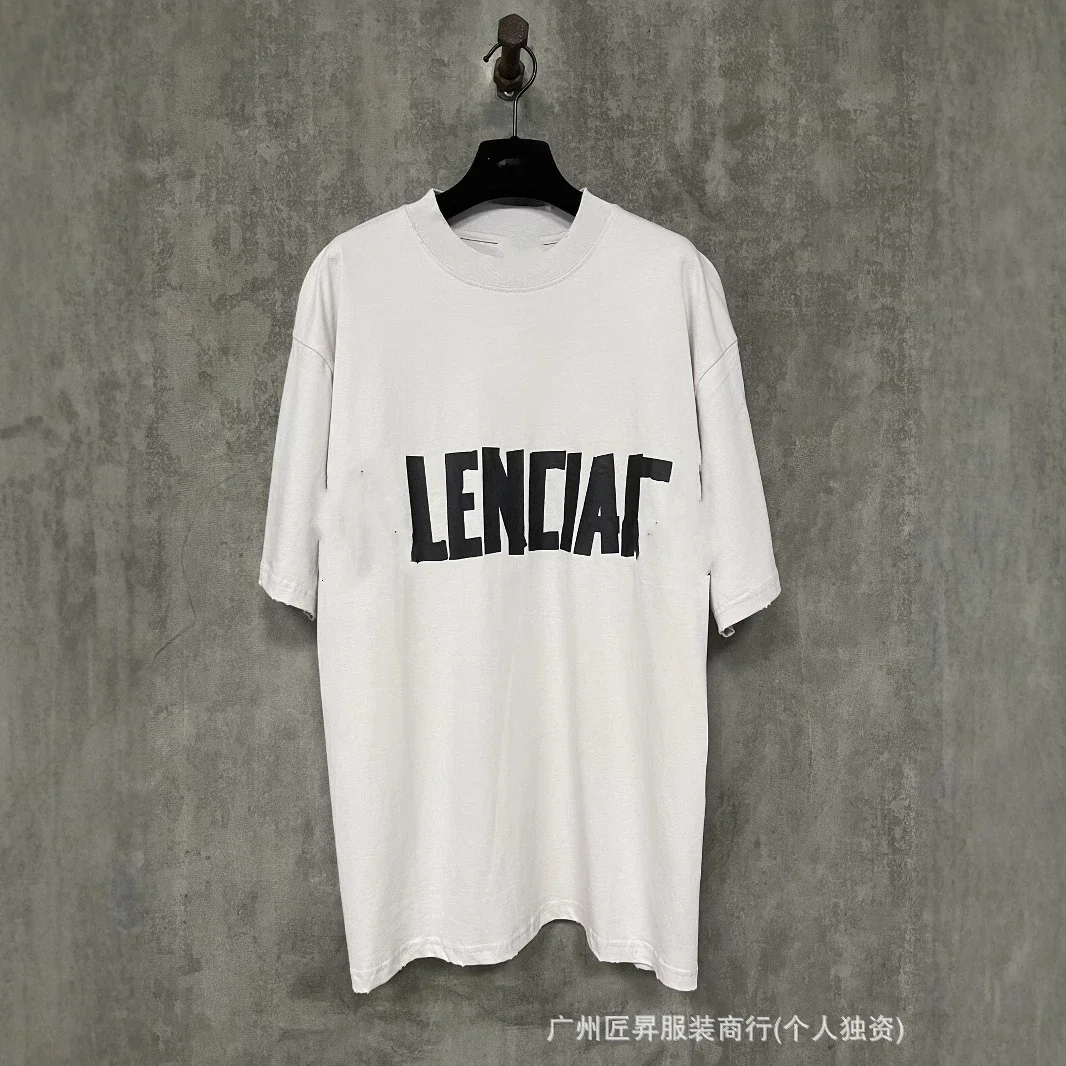 Authentic Balenciaga Graphic Distressed Heavyweight Tee