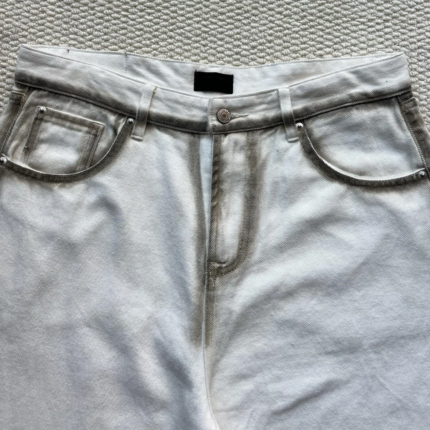 Balenciaga SS25 Distressed Graffiti Jeans