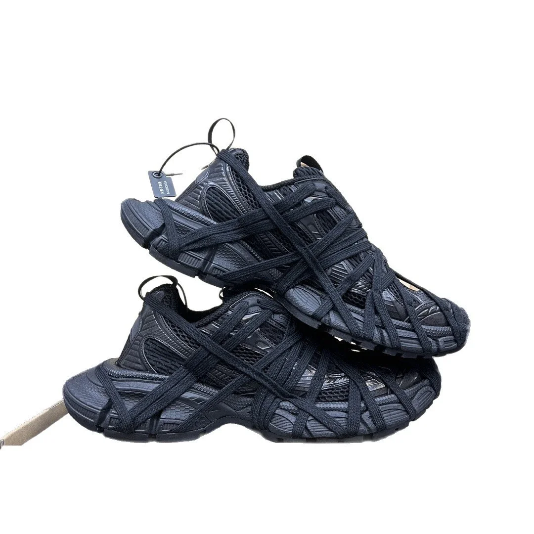 Balenciaga SS25 Distressed Lace-Up Runners