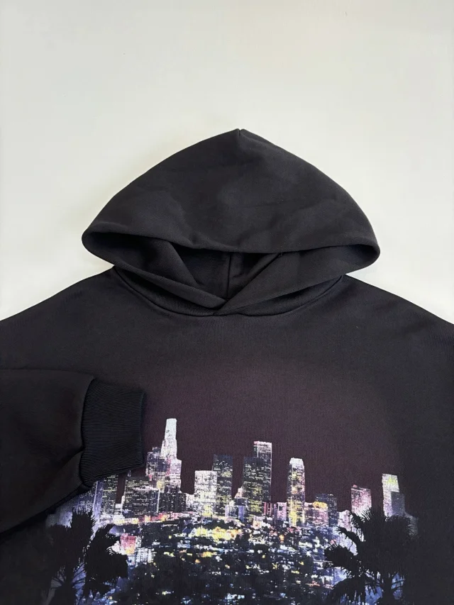 Paris B LA Night Distressed Sweatshirt Detail