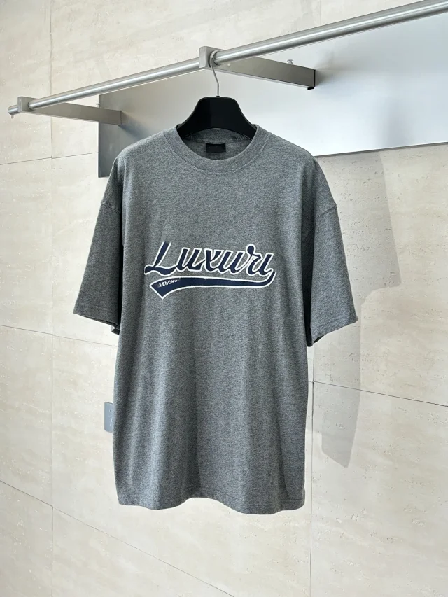 Balenciaga SS25 Embroidered Loose Tee Detail