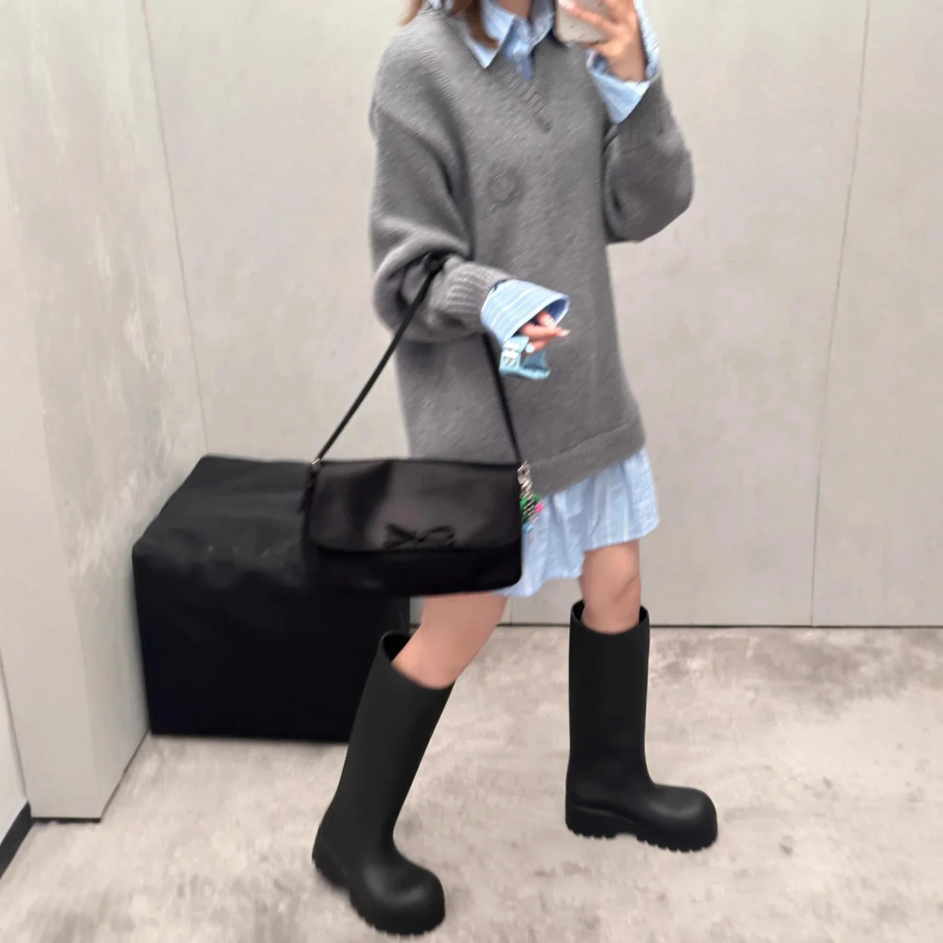 BL AW24 Unisex Preppy Mock Shirt