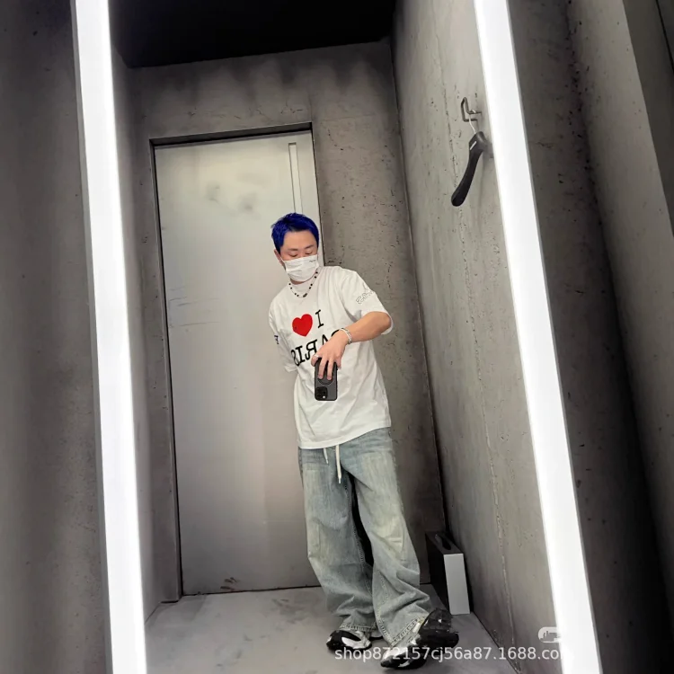 BLCG25SS I Love Paris Logo Tee