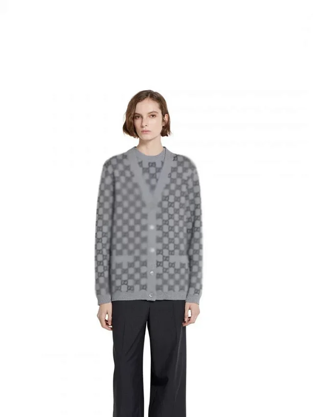 Gucci Monogram Reversible V-Neck Cardigan Detail