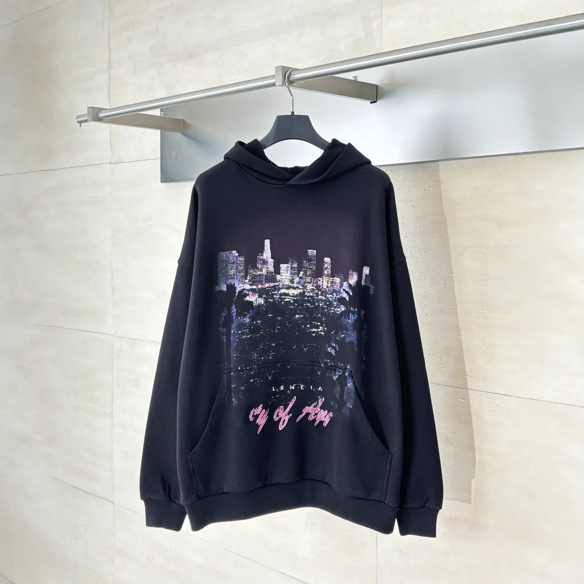Paris B LA Night Distressed Sweatshirt