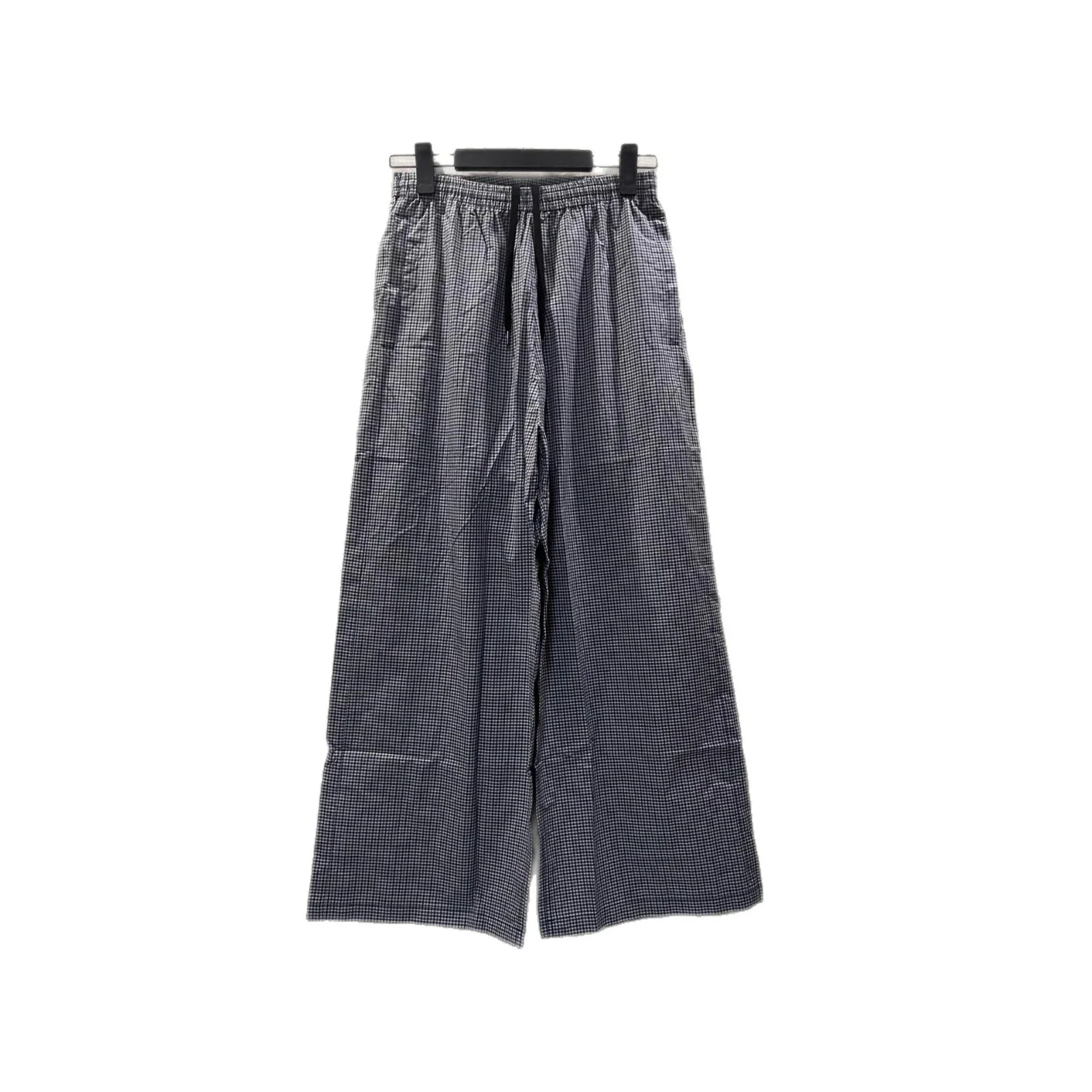 New BLCG Unisex Cotton-Linen Check Pants