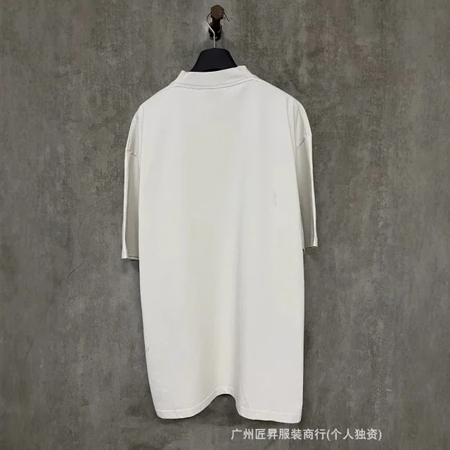 Balenciaga SS25 Double-B Print Unisex Tee Detail
