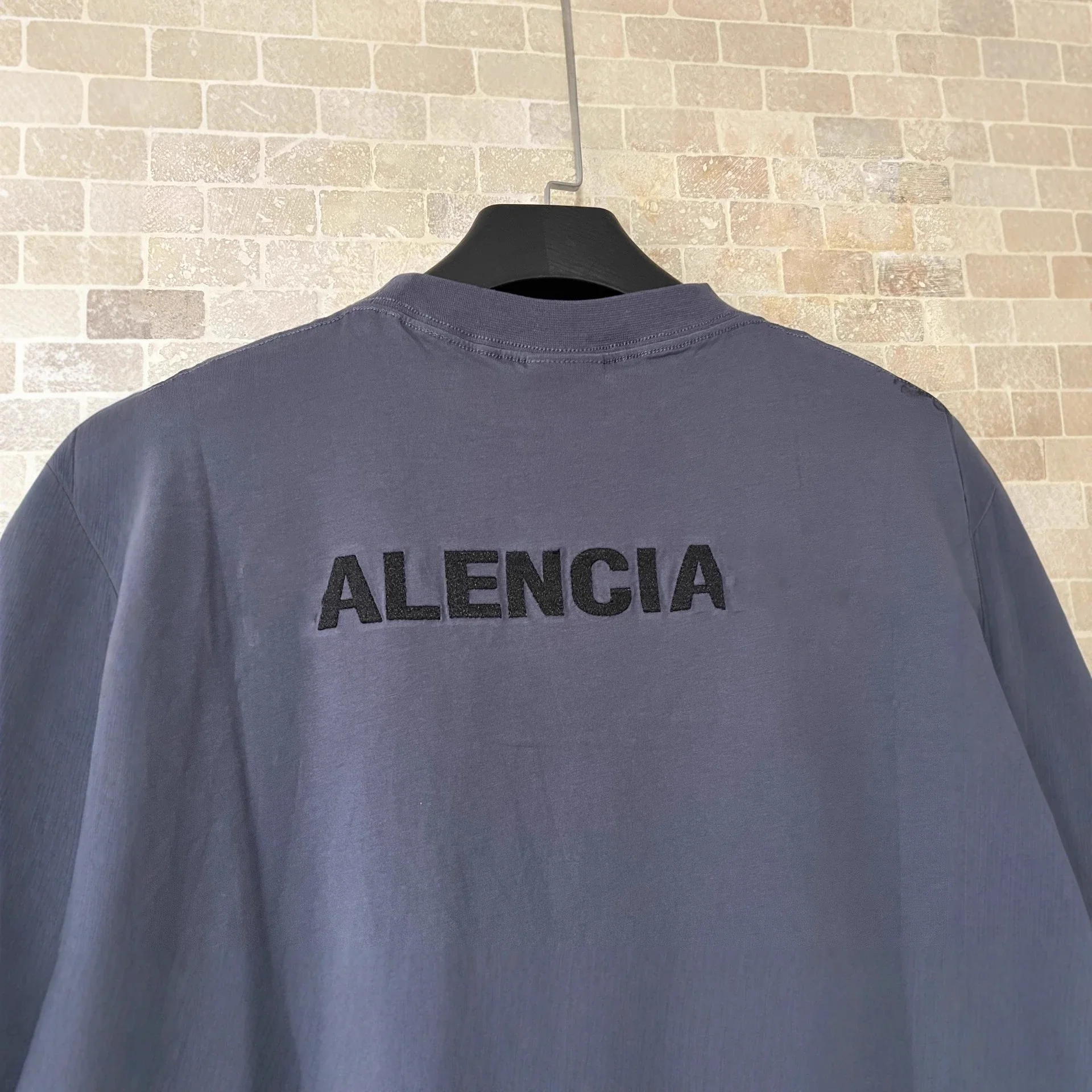 Balenciaga 2025 Distressed Embroidered Graffiti Tee