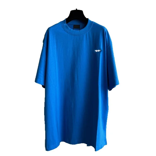 Authentic Balenciaga Letter-Covered Couple Oversized Tee Detail