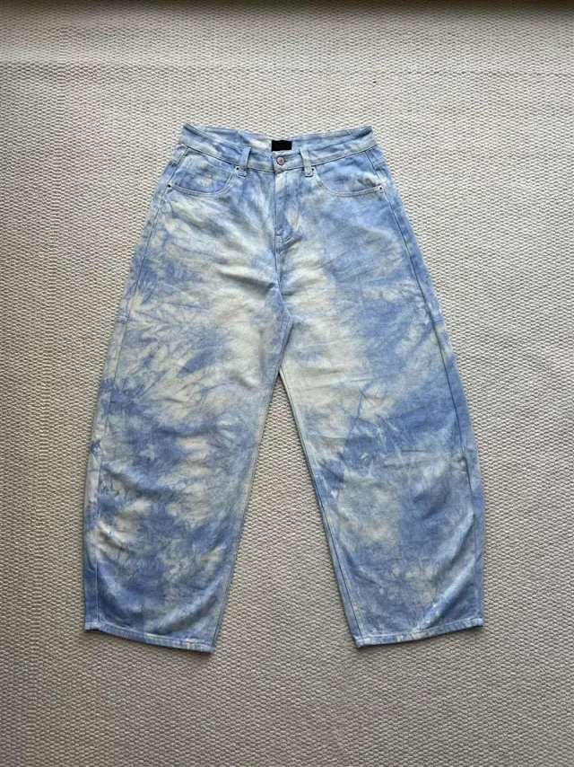 Balenciaga SS25 Sky Blue Ombre Jeans Detail