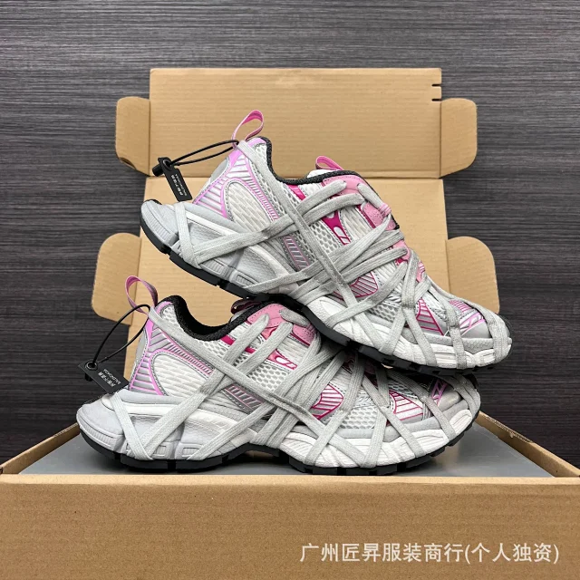 Balenciaga SS25 Distressed Lace-Up Runners Detail