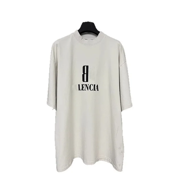 Balenciaga SS25 Double-B Print Unisex Tee Detail