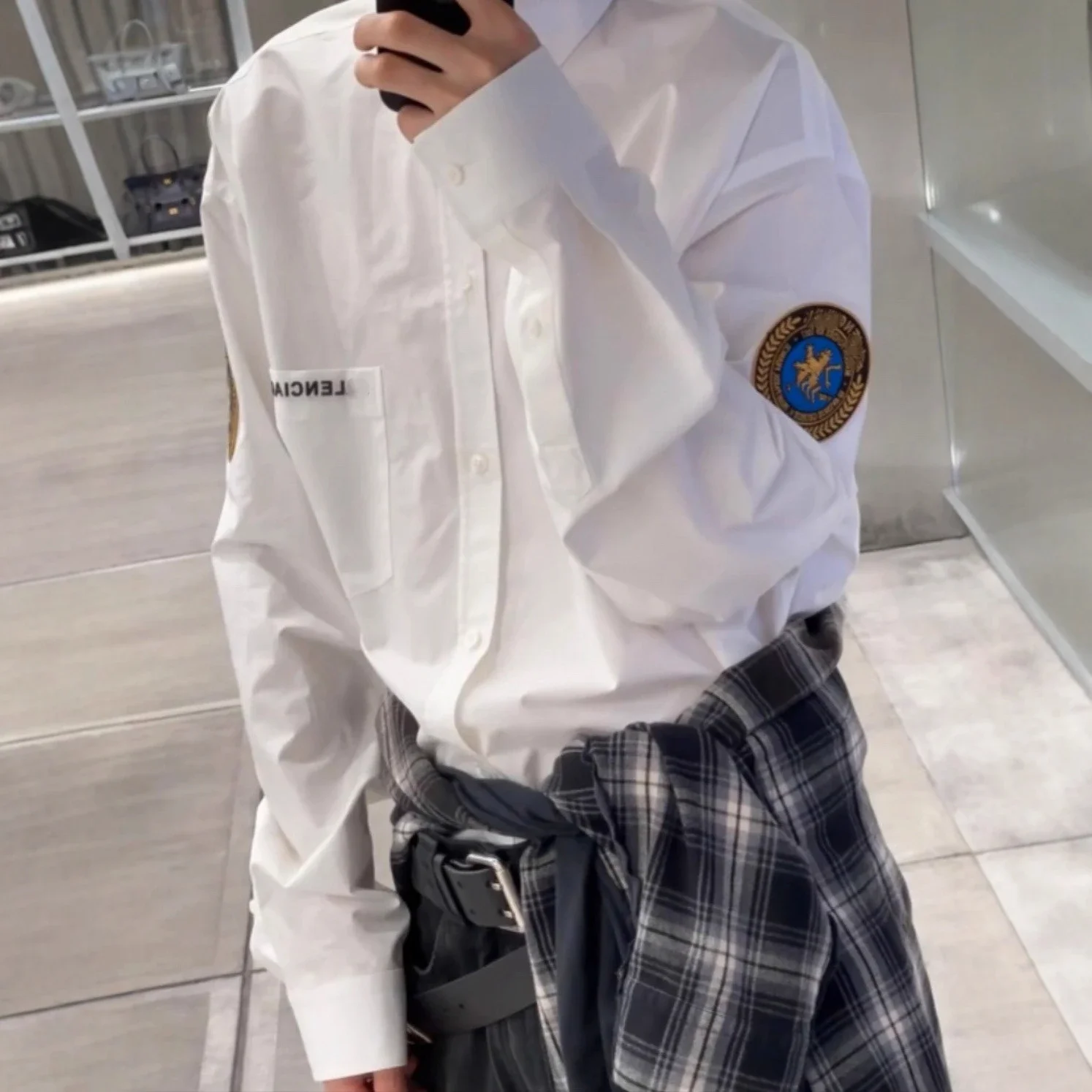 Balenciaga Lion Embroidered MU Shirt SS25