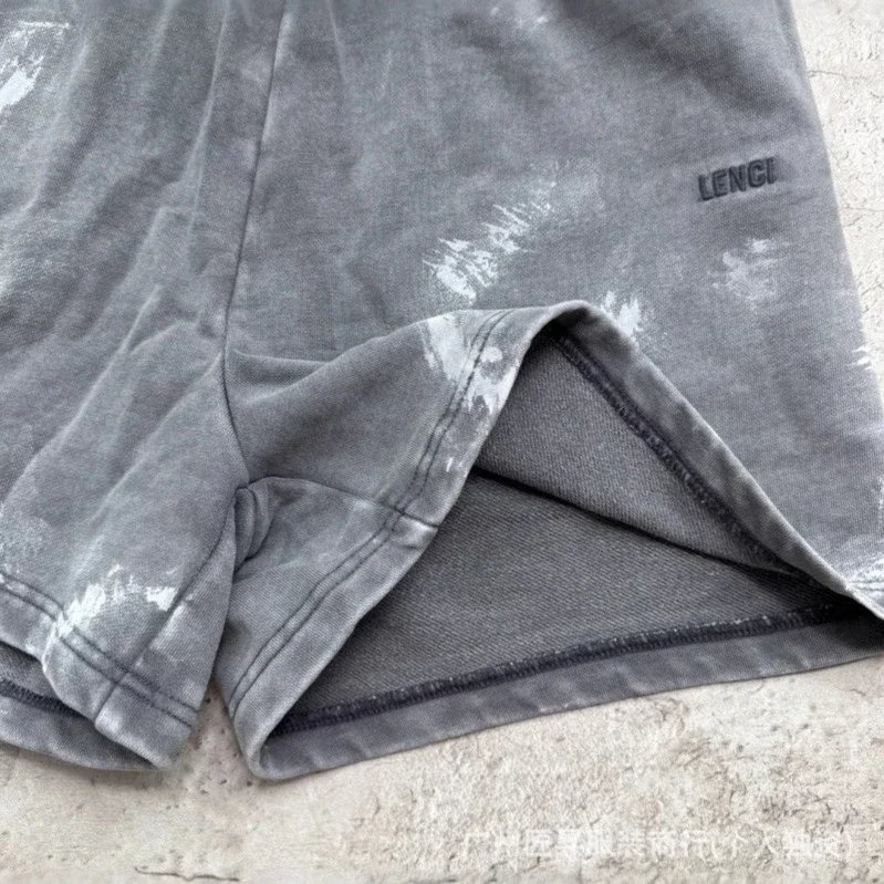 Authentic Balenciaga Logo Distressed Loose Shorts