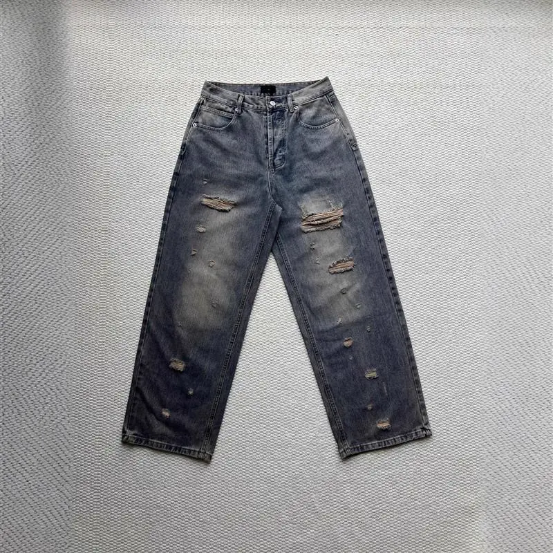 Balenciaga 25SS Distressed Ripped Jeans