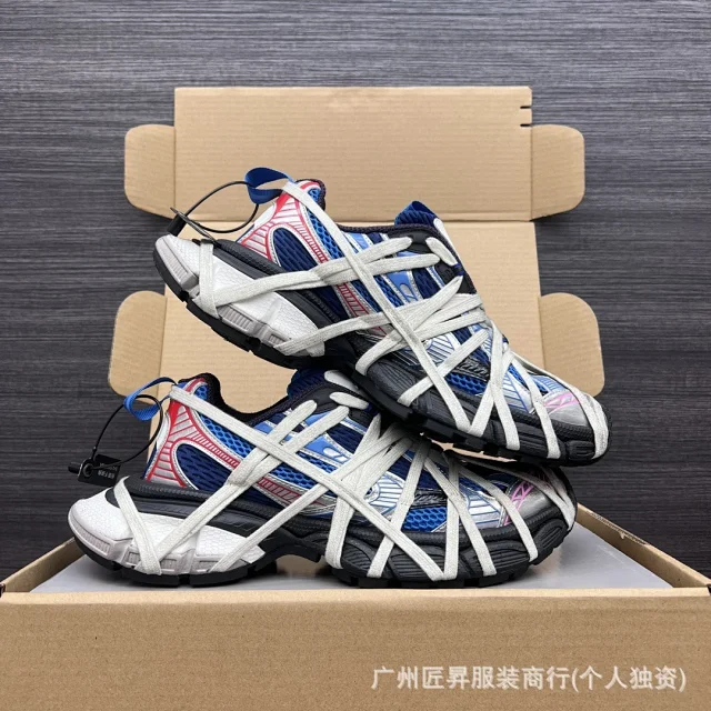 Balenciaga SS25 Distressed Lace-Up Runners Detail