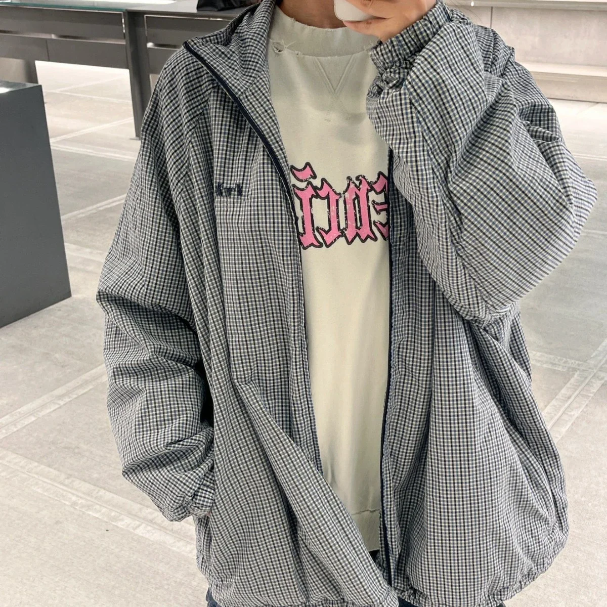 Balenciaga Embroidered Wheat Logo Bomber