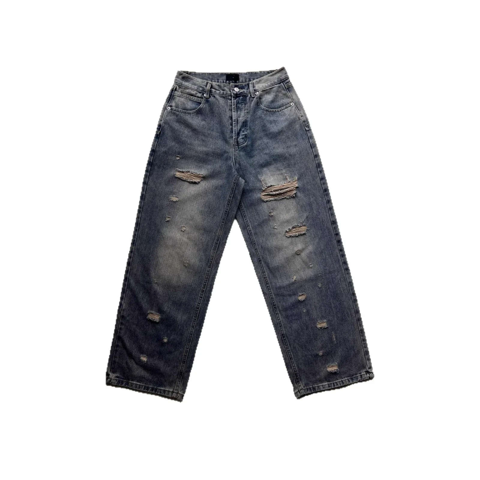 Balenciaga 25SS Distressed Ripped Jeans