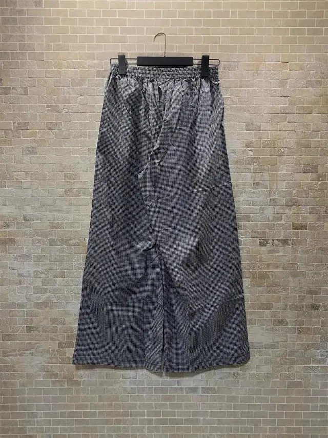 New BLCG Unisex Cotton-Linen Check Pants Detail