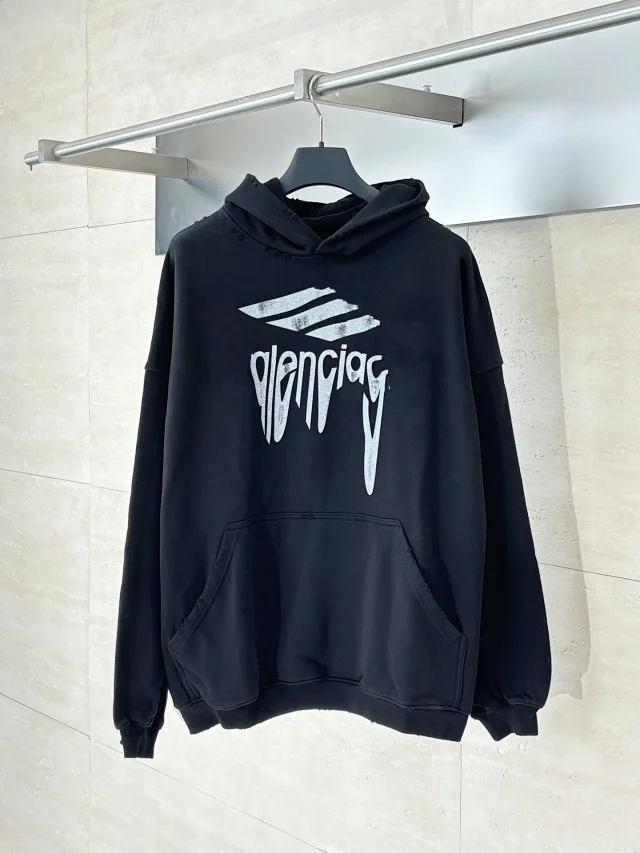 Paris B AW Vintage Hoodie 3M Print Detail