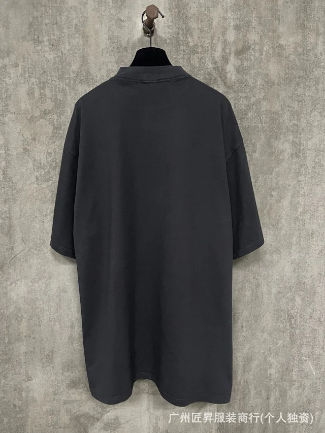 Balenciaga SS25 Double-B Print Unisex Tee Detail