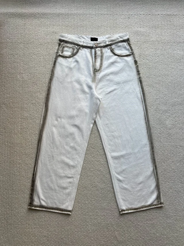 Balenciaga SS25 Distressed Graffiti Jeans Detail