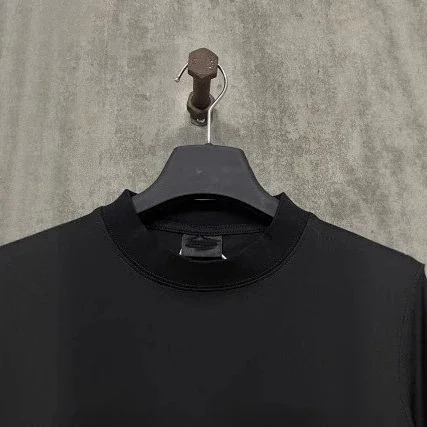 Dujia Unisex Loose Paris Logo Tee Detail