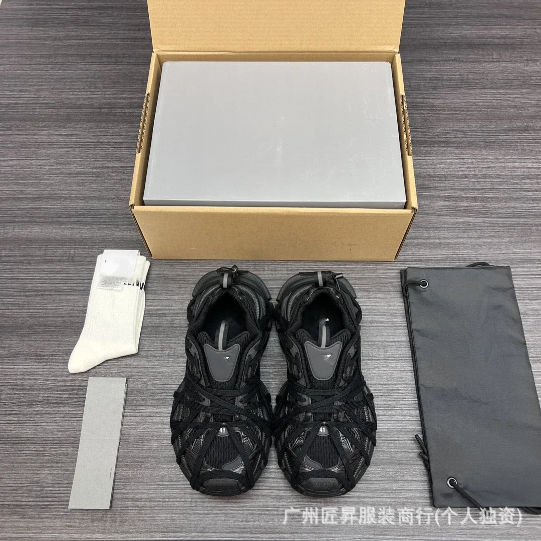 Balenciaga SS25 Distressed Lace-Up Runners