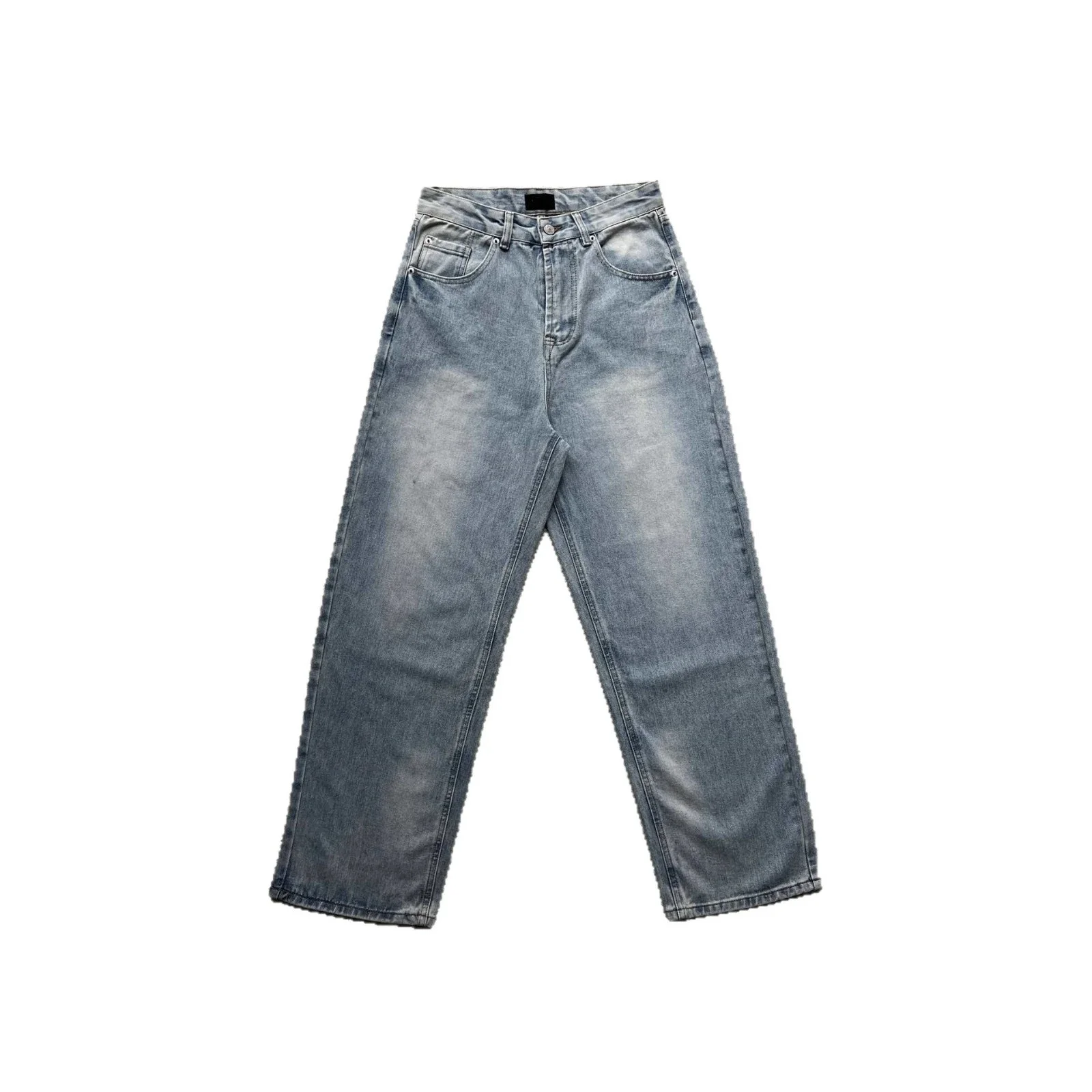 Balenciaga SS25 Washed Distressed Denim Jeans