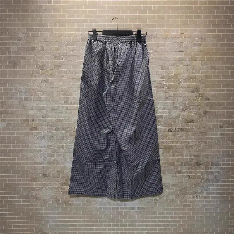 New BLCG Unisex Cotton-Linen Check Pants