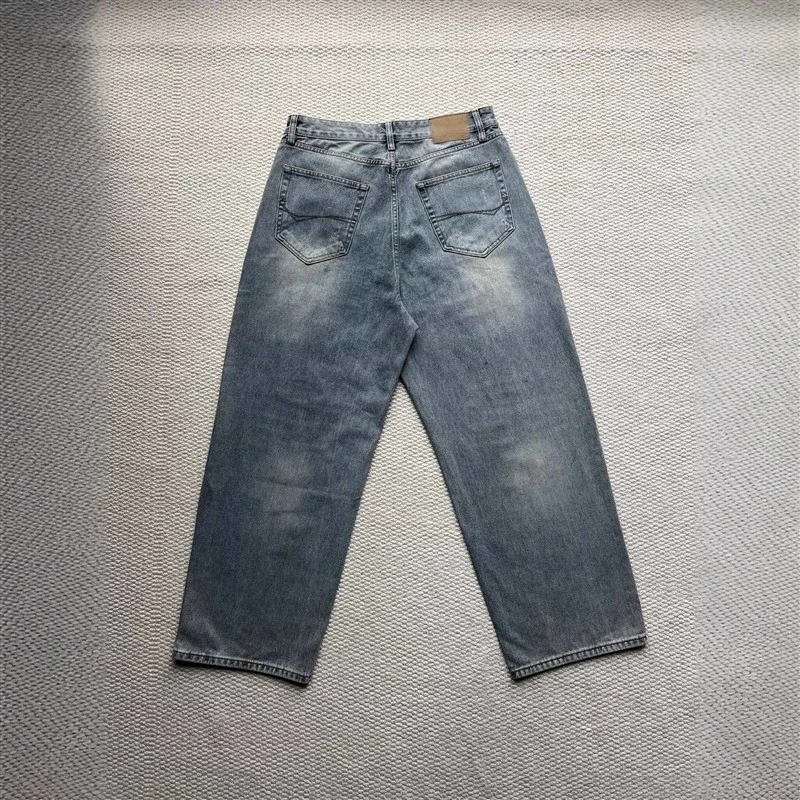 SS25 Balenciaga Heavily Ripped Denim Jeans