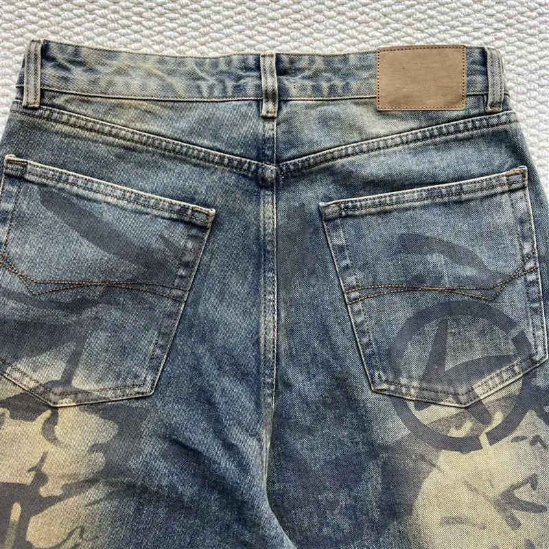 Poison SS25 Balenciaga Distressed Graffiti Jeans